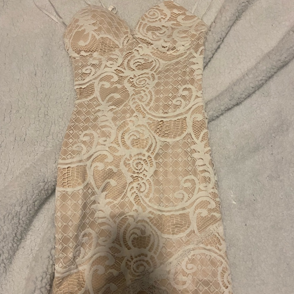 Cream Dress (will wash clothes to get them fresh & wrinkles out)!